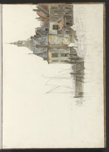Quai près de la Groothoofdspoort à Dordrecht - Johannes Christiaan Schotel