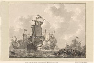 Bataille navale de Kamperduin, 1797 - Johannes Christiaan Schotel