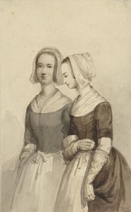 Deux orphelines (?) - Johannes Christiaan d