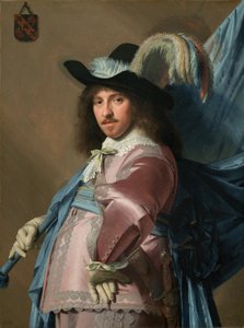 Andries Stilte en tant que porte-étendard - Johannes Cornelisz Verspronck