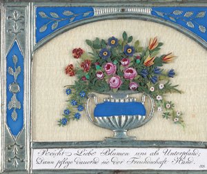 Carte de vœux, 1821