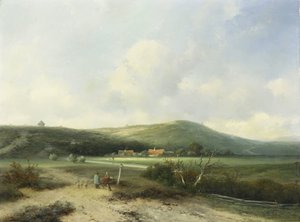 Vue dans les dunes - Johannes Franciscus Hoppenbrouwers