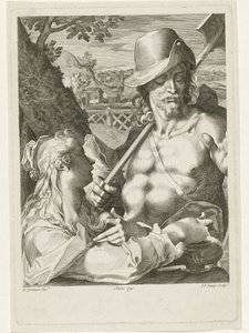 Le Christ apparaît comme jardinier à Marie Madeleine - Johannes Fredericus Lange