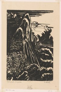 Montagnes Cyclopes, Nouvelle-Guinée néerlandaise - Johannes Frederik Engelbert ten Klooster (signed by artist)