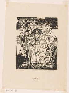Danseuse hindoue - Johannes Frederik Engelbert ten Klooster (signed by artist)