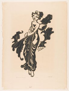 Danseuse javanaise - Johannes Frederik Engelbert ten Klooster (signed by artist)