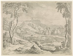 Paysage avec bergers - Johannes Glauber