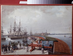 Vue de Reval, le port et l