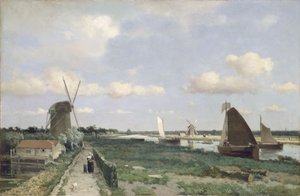 Vue du canal Trekvliet près de La Haye, 1870 - Johannes Hendrik Weissenbruch