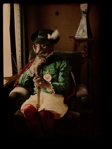 Personne déguisée en renard