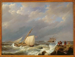 Navires sur une côte sous le vent dans une tempête, 1844