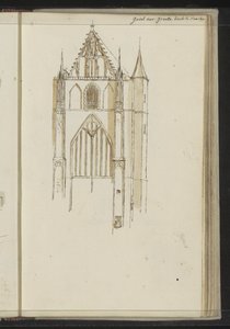 Façade de la Grande Église à Haarlem