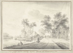 Vue du canal entre Utrecht et Vreeswijk - Johannes Janson