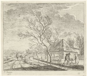 Paysage avec ferme et champ - Johannes Janson