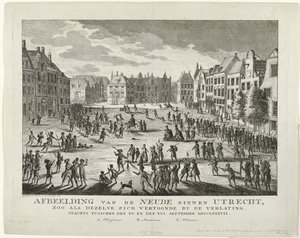 Patriotes quittant la Neude à Utrecht, 1787