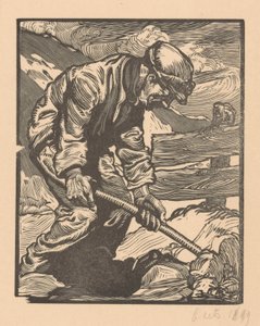 Travailleur de digue - Johannes Josephus Aarts (signed by artist)