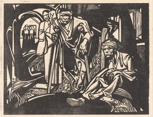 Blessés dans une église - Johannes Josephus Aarts (signed by artist)