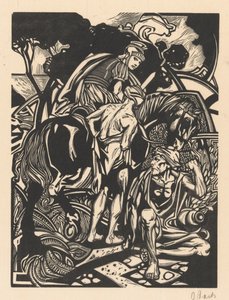 Cavalier romain à cheval - Johannes Josephus Aarts (signed by artist)