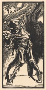 La Mort en arlequin jouant au bilboquet - Johannes Josephus Aarts
