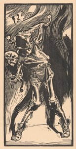 La Mort en arlequin jouant au bilboquet