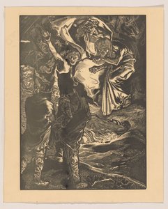 Macbeth et Banquo rencontrent les trois sorcières - Johannes Josephus Aarts