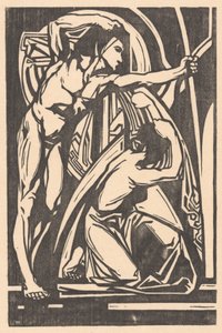 Homme debout et femme agenouillée - Johannes Josephus Aarts