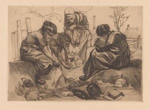 Femmes en deuil - Johannes Josephus Aarts