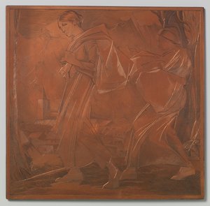 Deux femmes, toutes deux portant un sac - Johannes Josephus Aarts