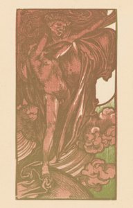 Femme et garçon dans les nuages - Johannes Josephus Aarts