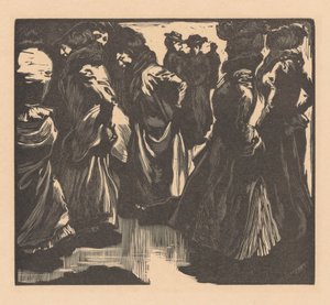 Femmes sous la pluie - Johannes Josephus Aarts