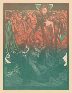 Figures féminines avec homme sur le dos d