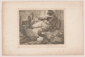 Travailleur en train de creuser - Johannes Josephus Aarts