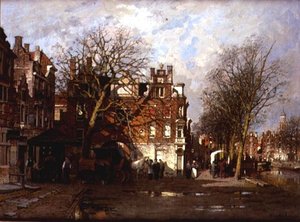 Vue capricieuse de la ville - Johannes Karel Christian Klinkenberg