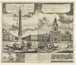 Utilisation des pompes à incendie à Londres, vers 1690-1700