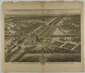 Melton Constable dans le comté de Norfolk, planche 51 de Britannia Illustrata