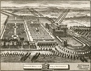 Wollaton Hall et parc Nottingham, Nottinghamshire, vers 1707