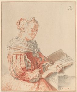Jeune fille au clavier - Johannes Kornlein