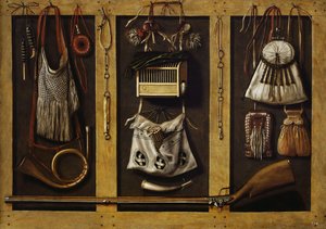 Nature morte avec équipement de chasse, vers 1660