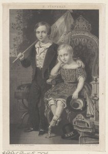 Portrait de Guillaume, prince des Pays-Bas, et Maurice, prince des Pays-Bas - Johannes Philippus Lange