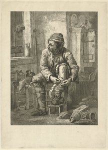 Homme bandant sa jambe
