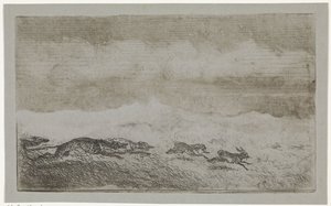 Chasse au lièvre - Johannes Tavenraat