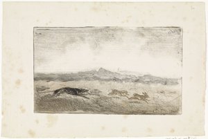 Chasse au lièvre - Johannes Tavenraat
