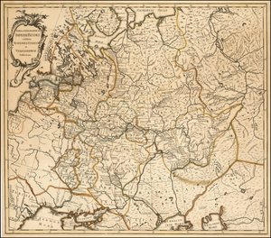 Carte de la Russie de 1760 par Johannes Treskot
