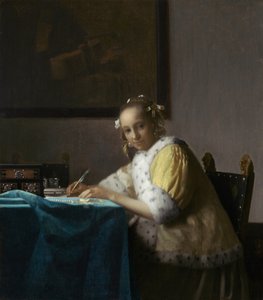 Eine Dame schreibt - Johannes Vermeer
