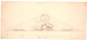 Aurore. Esquisse pour le fronton du palais Harsdorff, Kgs. Nytorv