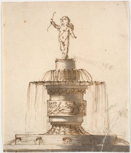 Fontaine avec figure d