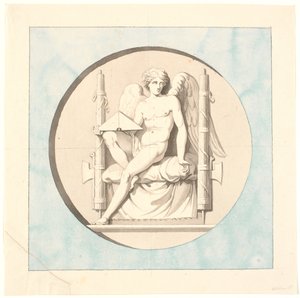 Le Génie de la Justice. Dessin pour le relief en marbre sur la Colonne de la Liberté
