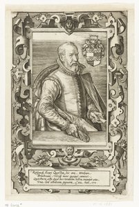 Portrait de Jan van Brouckhoven, intendant du Rhin - Johannes Wierix (attributed to)
