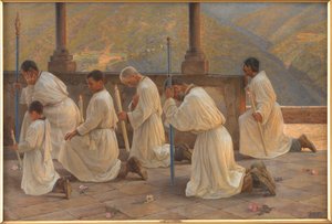 Prière pour la pluie. Procession dans les Apennins - Johannes Wilhjelm