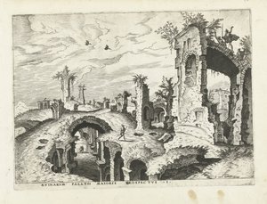 Vue des ruines sur le Palatin
